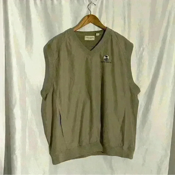 Pebble Beach Classic Vest size Large, Tan Water and wind resistant - Picture 2 of 7